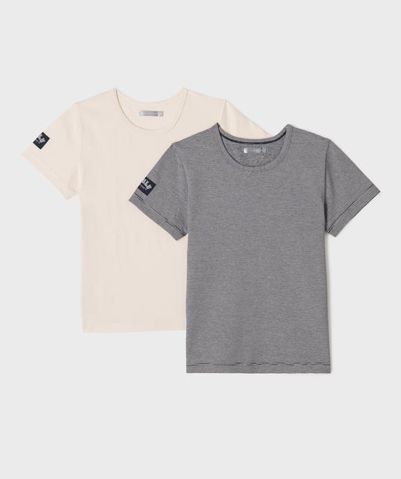 Tee-shirts manches courtes lingerie fille (lot de 2) - LuluCastagnette vue1 - LULU CASTAGNETTE GEMO FOR GOOD - GEMO