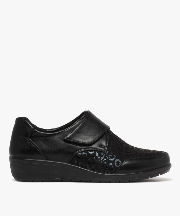 Derbies confort à scratch à talon compensé femme vue1 - G'FLEX - GEMO
