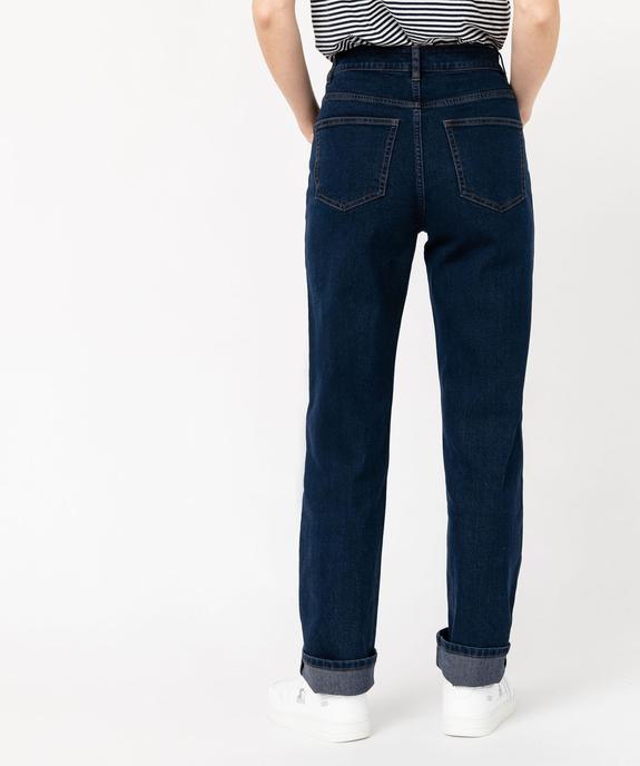 Jean Regular taille haute femme vue3 - GEMO(FEMME PAP) - GEMO