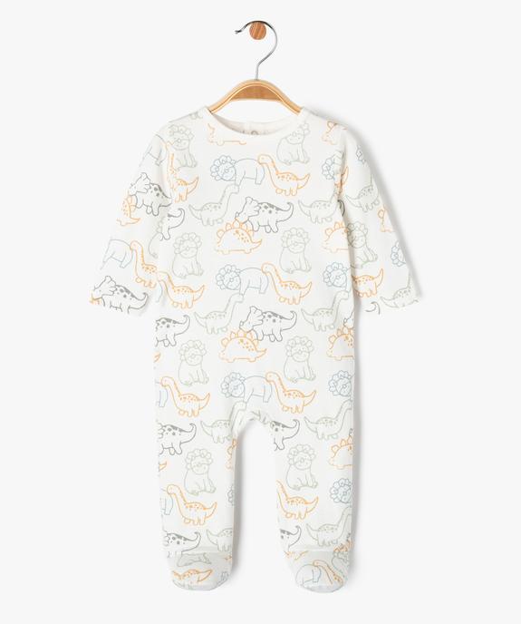 Pyjama dors-bien à motifs dinosaures bébé vue1 - GEMO 4G BEBE - GEMO