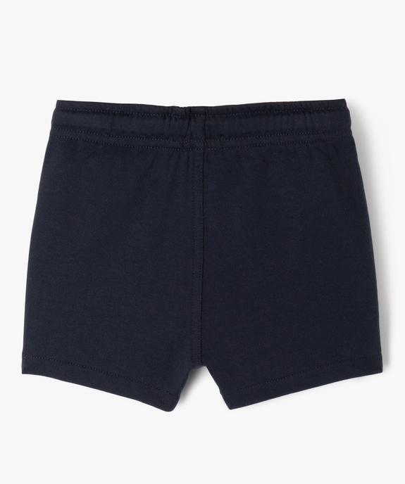 Short en maille avec taille ajustable bébé garçon vue3 - GEMO(BEBE DEBT) - GEMO