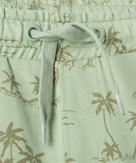 Bermuda garçon en maille imprimée à taille élastiquée vue2 - GEMO (ENFANT) - GEMO