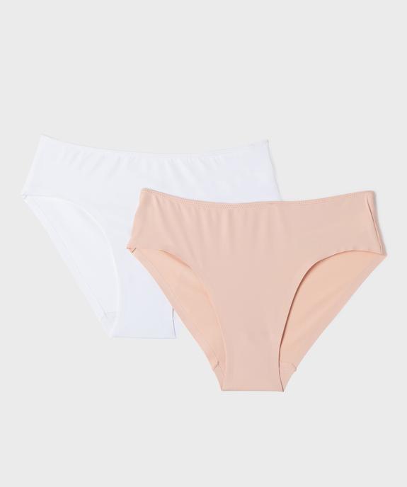 Culotte en microfibre sans coutures fille (lot de 2) vue1 - GEMO (JUNIOR) - GEMO
