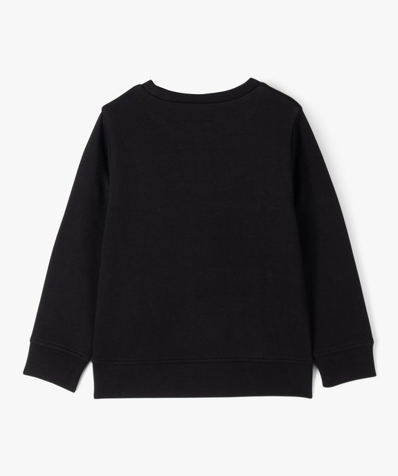 Sweat à col rond avec intérieur molletonné garçon vue3 - GEMO (ENFANT) - GEMO