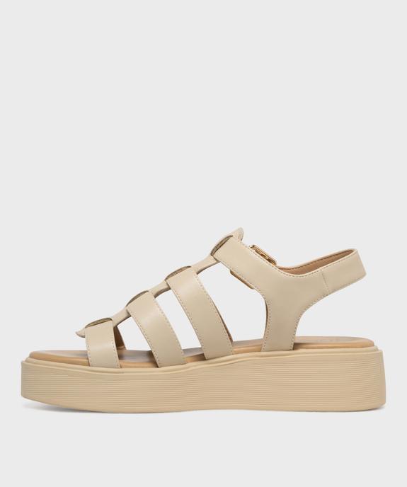 Sandales compensées multi-brides femme - 5 Miles vue3 - 5 MILES - GEMO