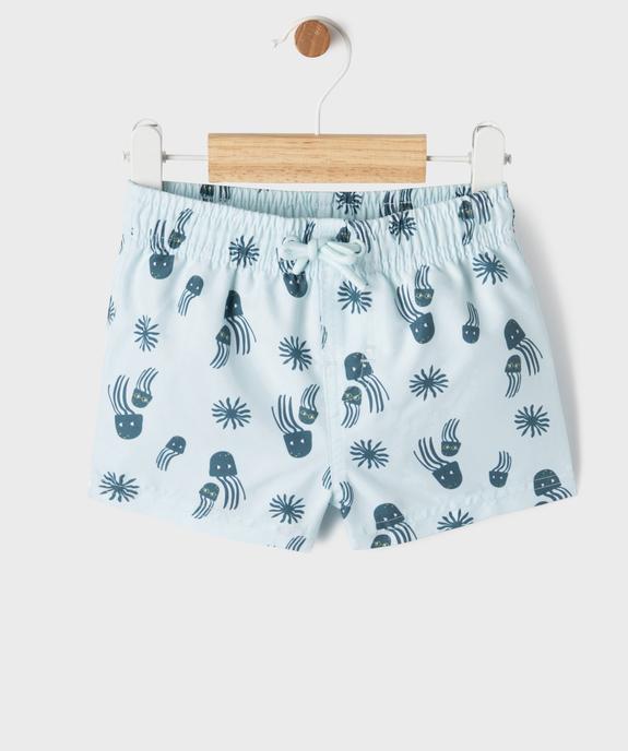 Short de bain motif méduses bébé garçon vue1 - GEMO 4G BEBE - GEMO