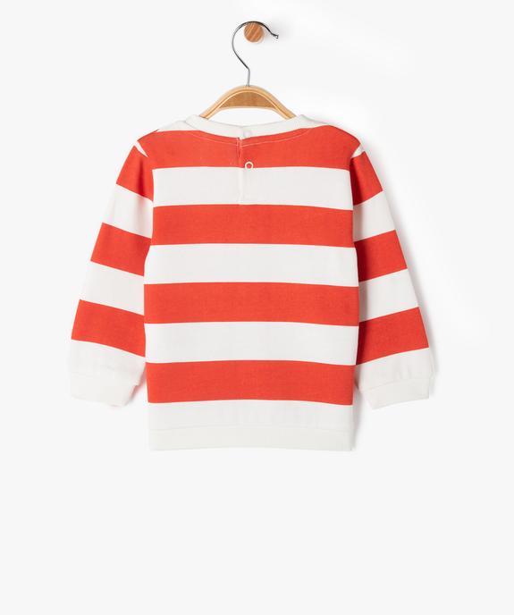 Sweat à message avec intérieur molletonné bébé garçon vue3 - GEMO 4G BEBE - GEMO
