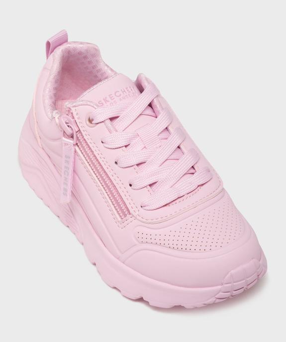Baskets basses et légères à épaisse semelle et zip fille - Skechers vue5 - SKECHERS - GEMO