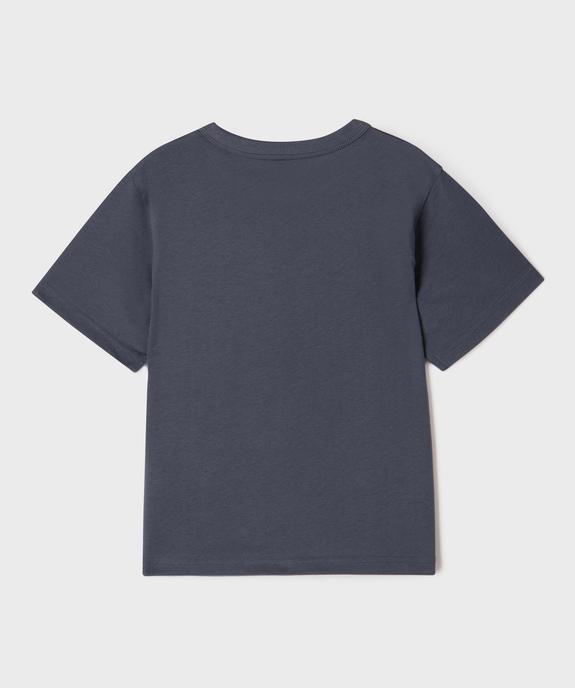 Tee-shirt manches courtes avec inscription garçon vue3 - GEMO 4G GARCON - GEMO