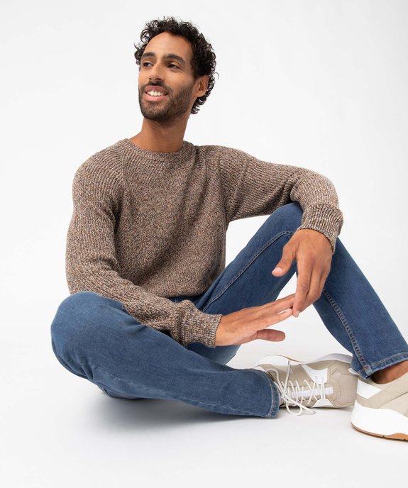 Jean homme straight en coton stretch vue5 - GEMO (HOMME) - GEMO