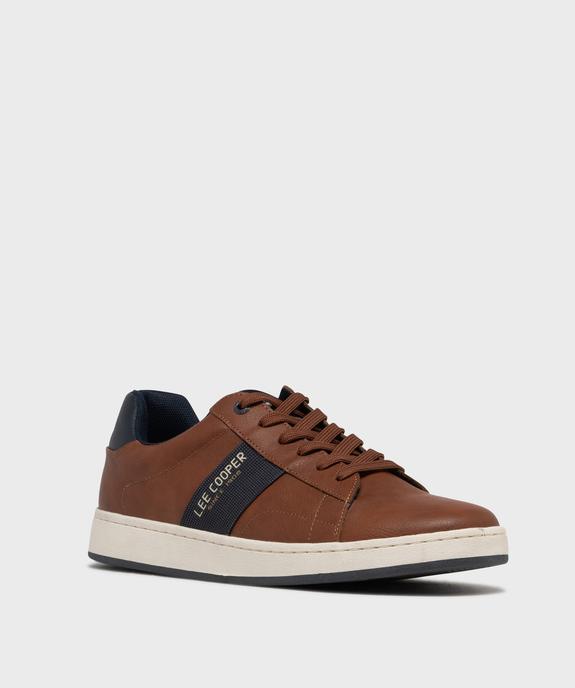 Baskets basses à lacets avec semelle contrastante homme - Lee Cooper vue2 - LEE COOPER - GEMO