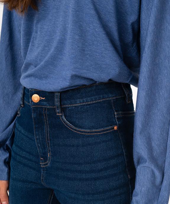 Jean Regular taille haute femme vue2 - GEMO(FEMME PAP) - GEMO