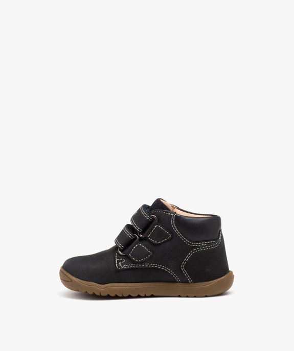 Chaussures premiers pas bébé garçon unies en suédine - Geox vue3 - GEOX - GEMO