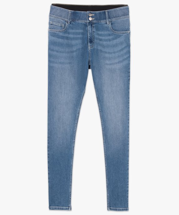 Jean femme grande taille coupe Slim gainant taille normale  vue4 - GEMO (G TAILLE) - GEMO