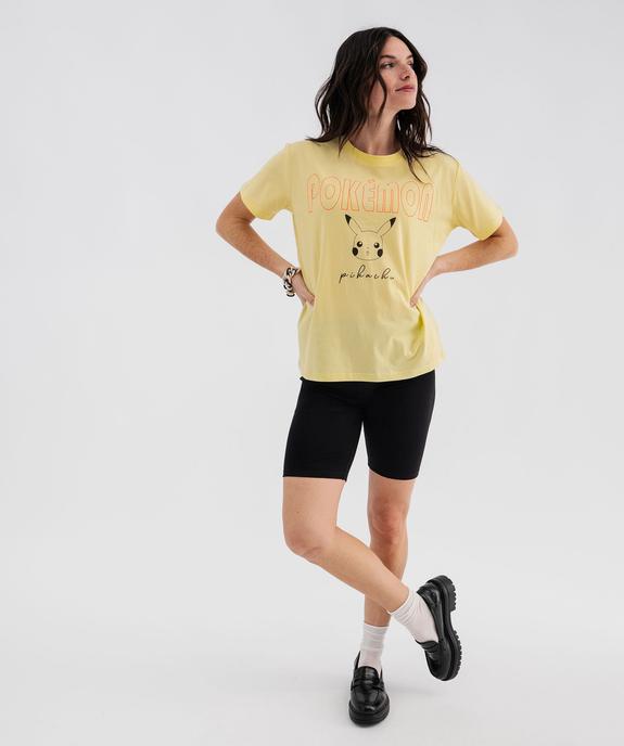 Legging court uni en coton résistant femme vue4 - GEMO(FEMME PAP) - GEMO