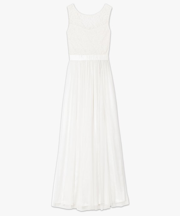 Robe de mariée en tulle et dentelle vue4 - GEMO(FEMME PAP) - GEMO