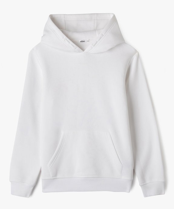 Sweat molletonné à capuche garçon vue5 - GEMO (JUNIOR) - GEMO