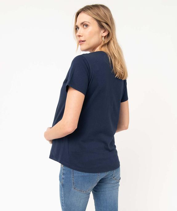 Tee-shirt de grossesse et d'allaitement à motifs vue3 - GEMO 4G MATERN - GEMO