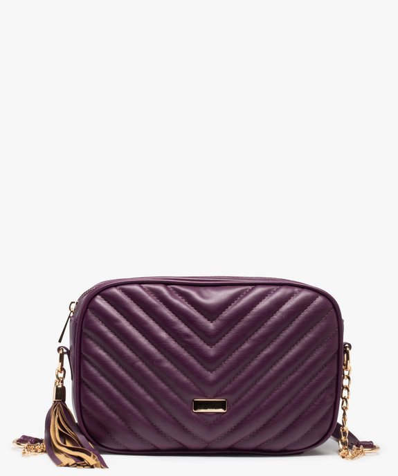 Sac femme matelassé uni à bandoulière vue2 - GEMO (ACCESS) - GEMO