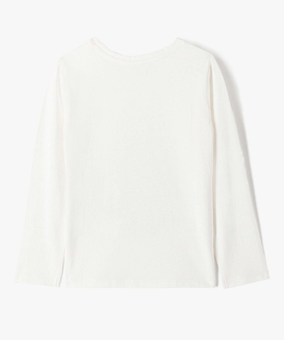 Tee-shirt de Noël fille à manches longues et sequins réversibles vue5 - GEMO (ENFANT) - GEMO