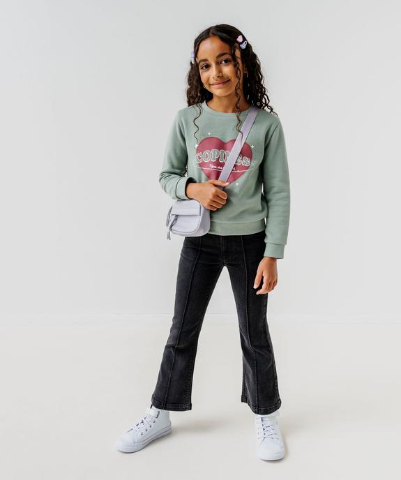 Sweat à motif avec intérieur molletonné fille vue5 - GEMO 4G FILLE - GEMO