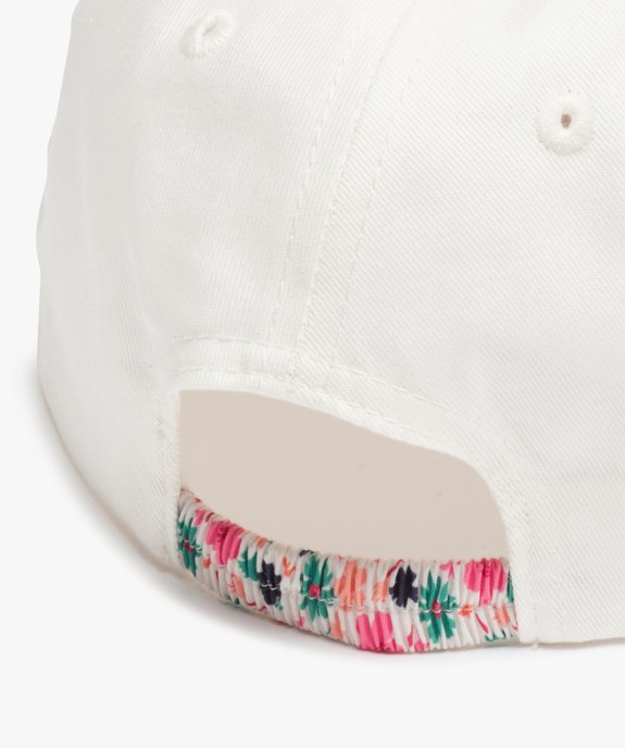 Casquette fille à visière fleurie et inscription "Girl Power" vue3 - GEMO (ENFANT) - GEMO