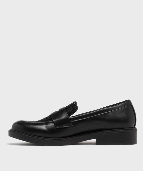 Mocassins avec dessus textile pailleté femme vue4 - FOLLOW ME - GEMO
