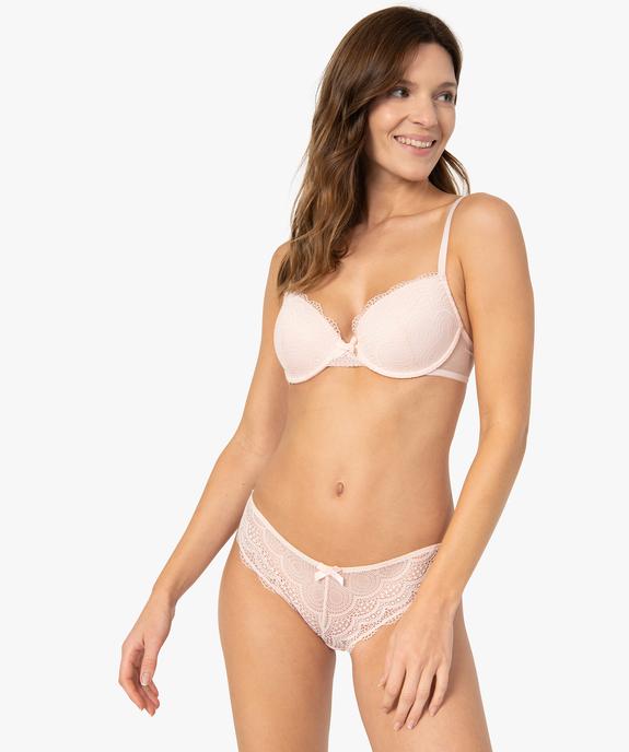 Culottes en dentelle et tulle femme (lot de 2) vue3 - GEMO(HOMWR FEM) - GEMO