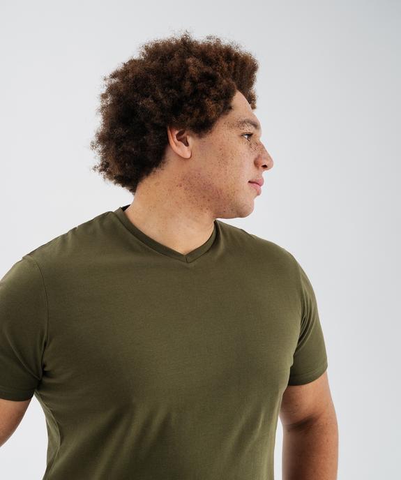 Tee-shirt à manches courtes et col V homme vue11 - GEMO 4G HOMME - GEMO