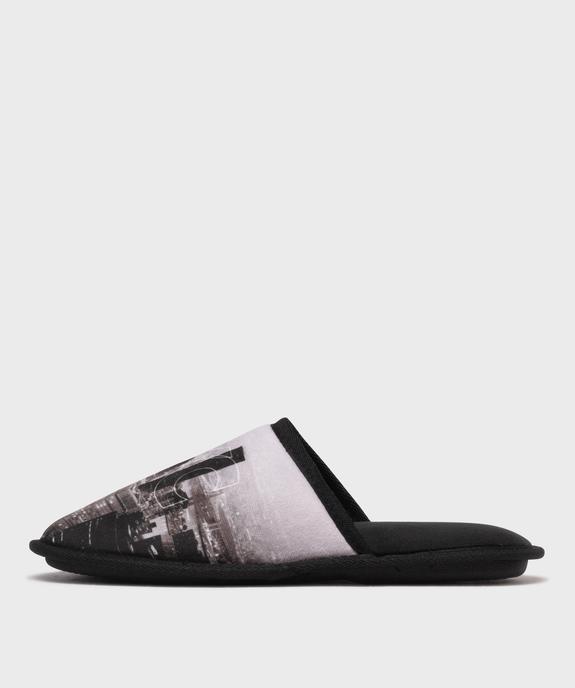 Chaussons mules en velours doux homme vue3 - GEMO 4G HOMME - GEMO