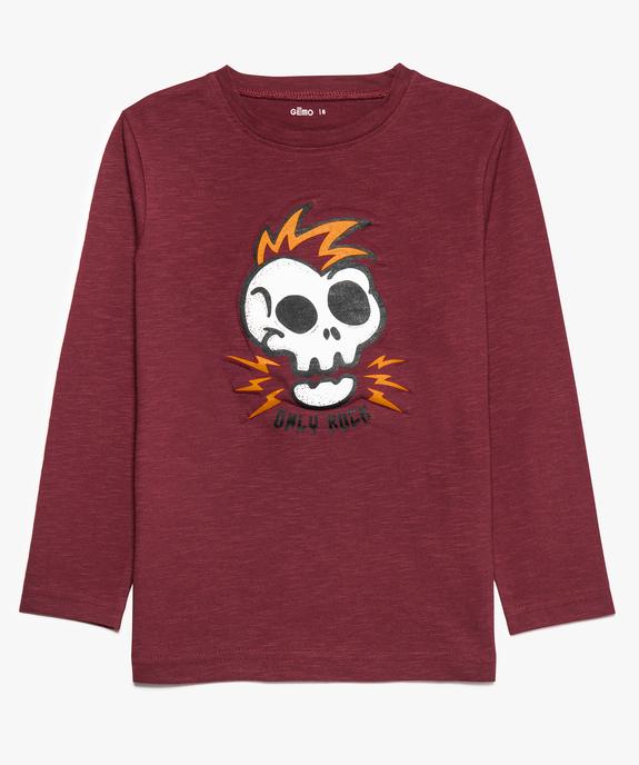 Tee-shirt garçon manches longues imprimé rock vue1 - GEMO (ENFANT) - GEMO