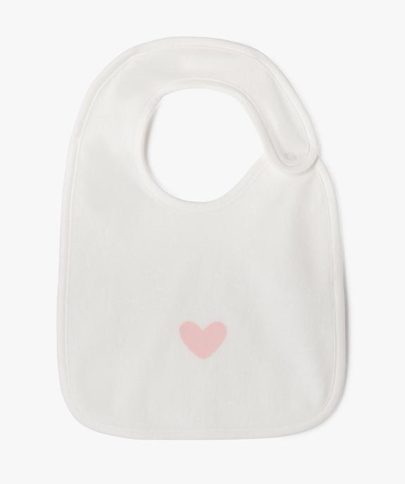 Bavoirs en éponge fermeture pression bébé fille (lot de 5) vue3 - GEMO(BB COUCHE) - GEMO