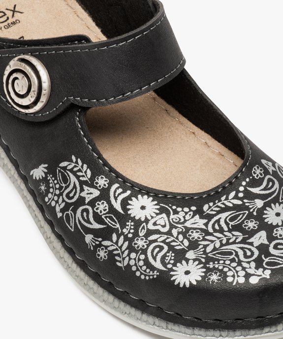 Sabots femme confort avec motifs fleuris et scratch - Cloggy vue6 - GEMO (EQUIPT) - GEMO