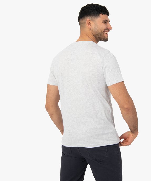 Tee-shirt homme à manches courtes message famille vue4 - GEMO (HOMME) - GEMO