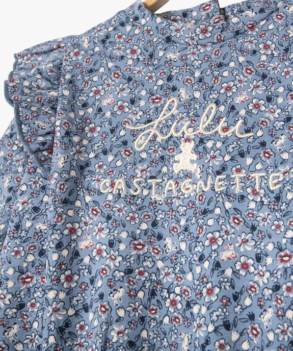Ensemble bébé fille 2 pièces : blouse fleurie + legging côtelé - LuluCastagnette vue2 - LULUCASTAGNETTE - GEMO