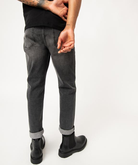 Jean tapered délavé homme vue3 - GEMO (HOMME) - GEMO