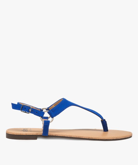 Nu-pieds femme unis à entredoigt et bride au talon vue1 - GEMO (CASUAL) - GEMO