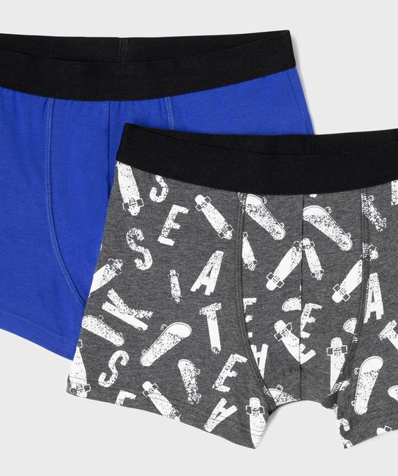 Boxer en coton stretch garçon (lot de 2) vue2 - GEMO 4G GARCON - GEMO