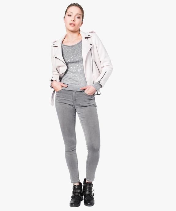 Jean skinny stretch taille basse vue5 - FOLLOW ME - GEMO