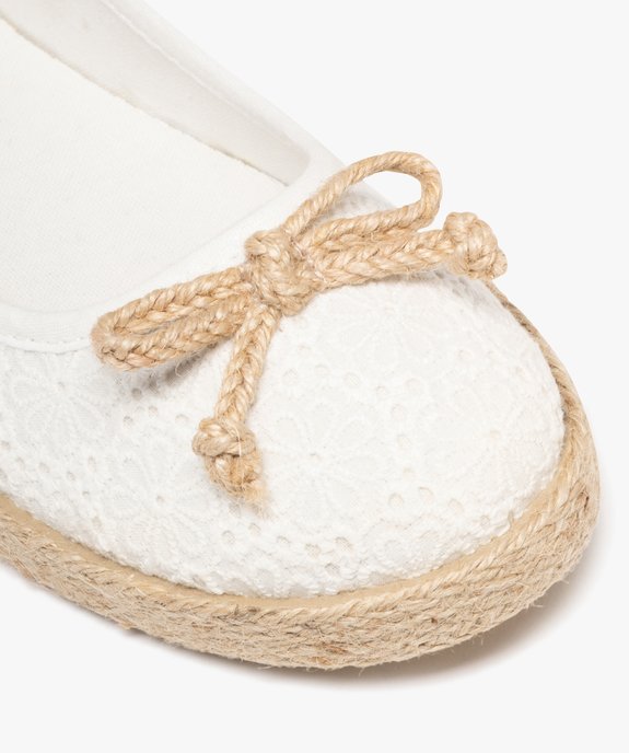 Ballerines en toile imprimée à semelle de corde femme vue7 - FOLLOW ME G4G - GEMO