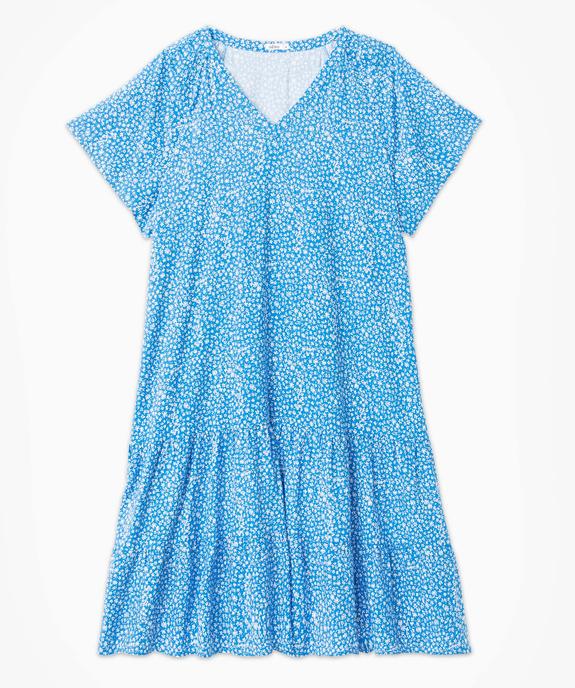 Robe femme grande taille fleurie à volants vue4 - GEMO (G TAILLE) - GEMO