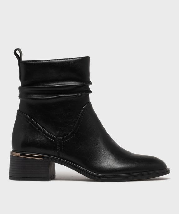 Bottines avec tige effet drapé femme - Valentina Baldano vue1 - VALENTINA BALDA - GEMO