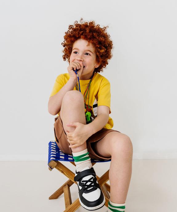 Tee-shirt manches courtes avec motif exotique garçon vue9 - GEMO (ENFANT) - GEMO