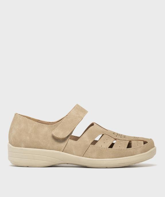 Chaussures confort à brides fermeture scratch femme vue7 - G'FLEX - GEMO
