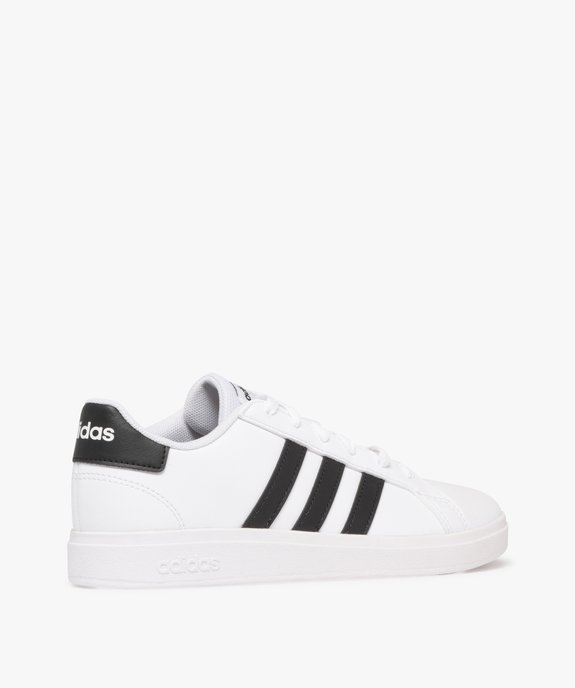Baskets garçon low-cut à bandes contrastantes Grand Court - Adidas vue4 - ADIDAS - GEMO