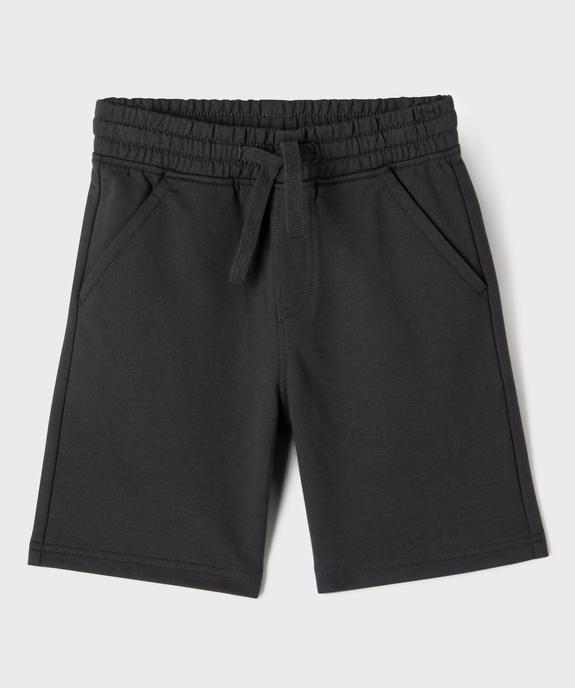 Short en maille coupe large avec taille ajustable garçon vue1 - GEMO (ENFANT) - GEMO