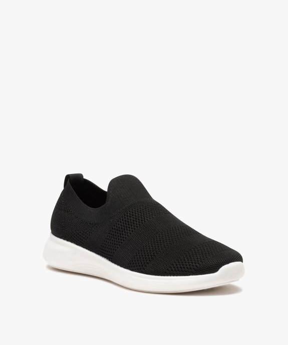 Baskets homme style chaussettes en maille unie vue2 - GEMO (SPORTSWR) - GEMO