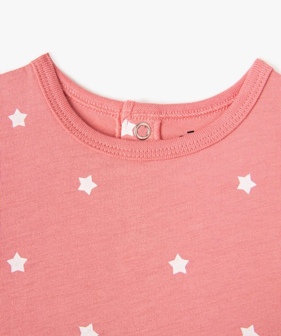 Pyjama dors-bien en jersey de coton à pont-dos bébé (lot de 2) vue2 - GEMO(BB COUCHE) - GEMO