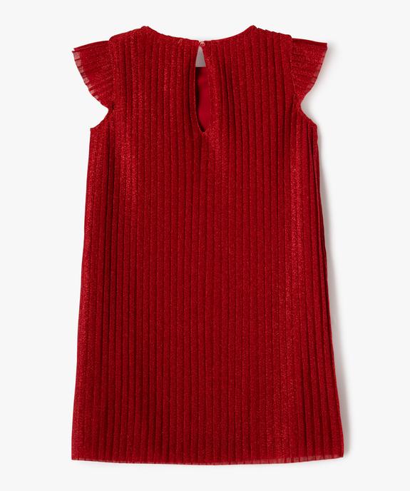 Robe de soirée plissée en maille scintillante fille vue3 - GEMO (ENFANT) - GEMO
