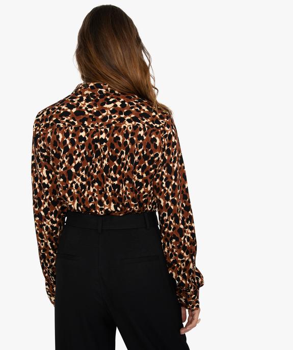 Chemise femme fluide à imprimé léopard vue3 - GEMO(FEMME PAP) - GEMO